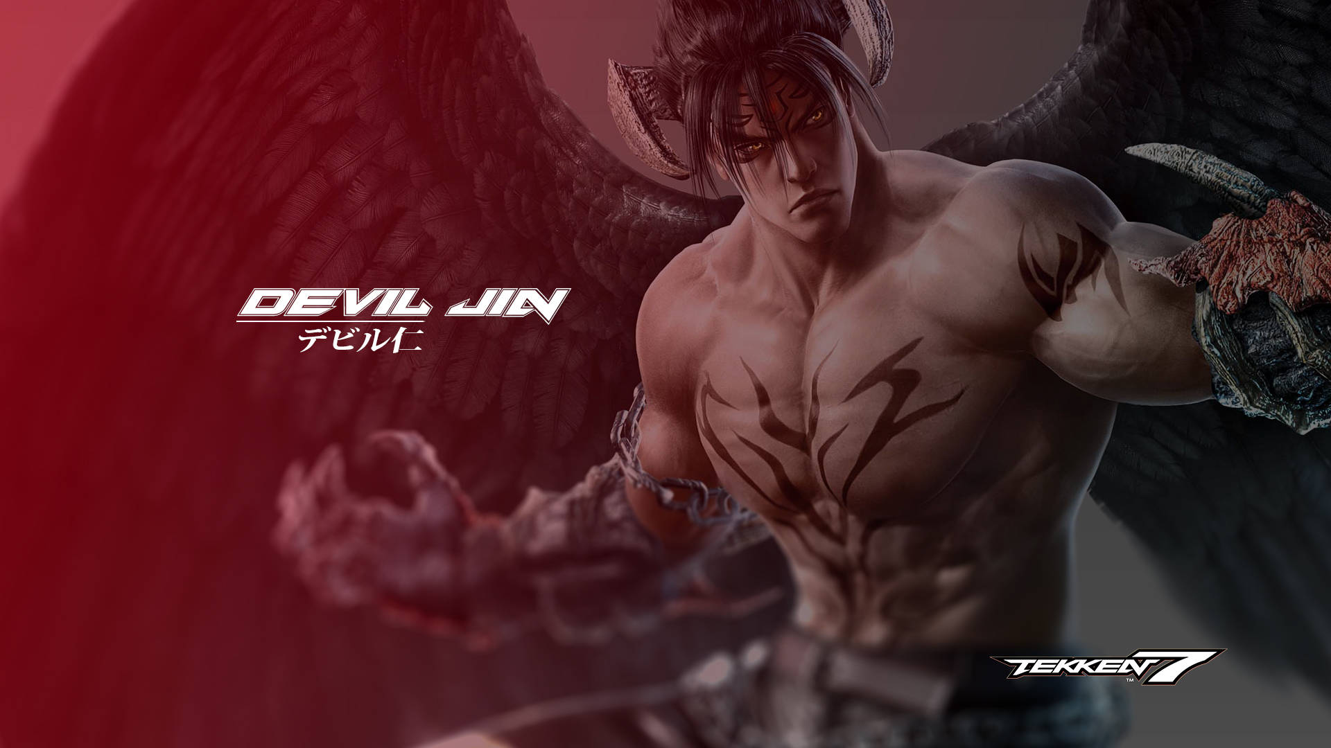 Devil Jin Kazama In Aesthetic Background