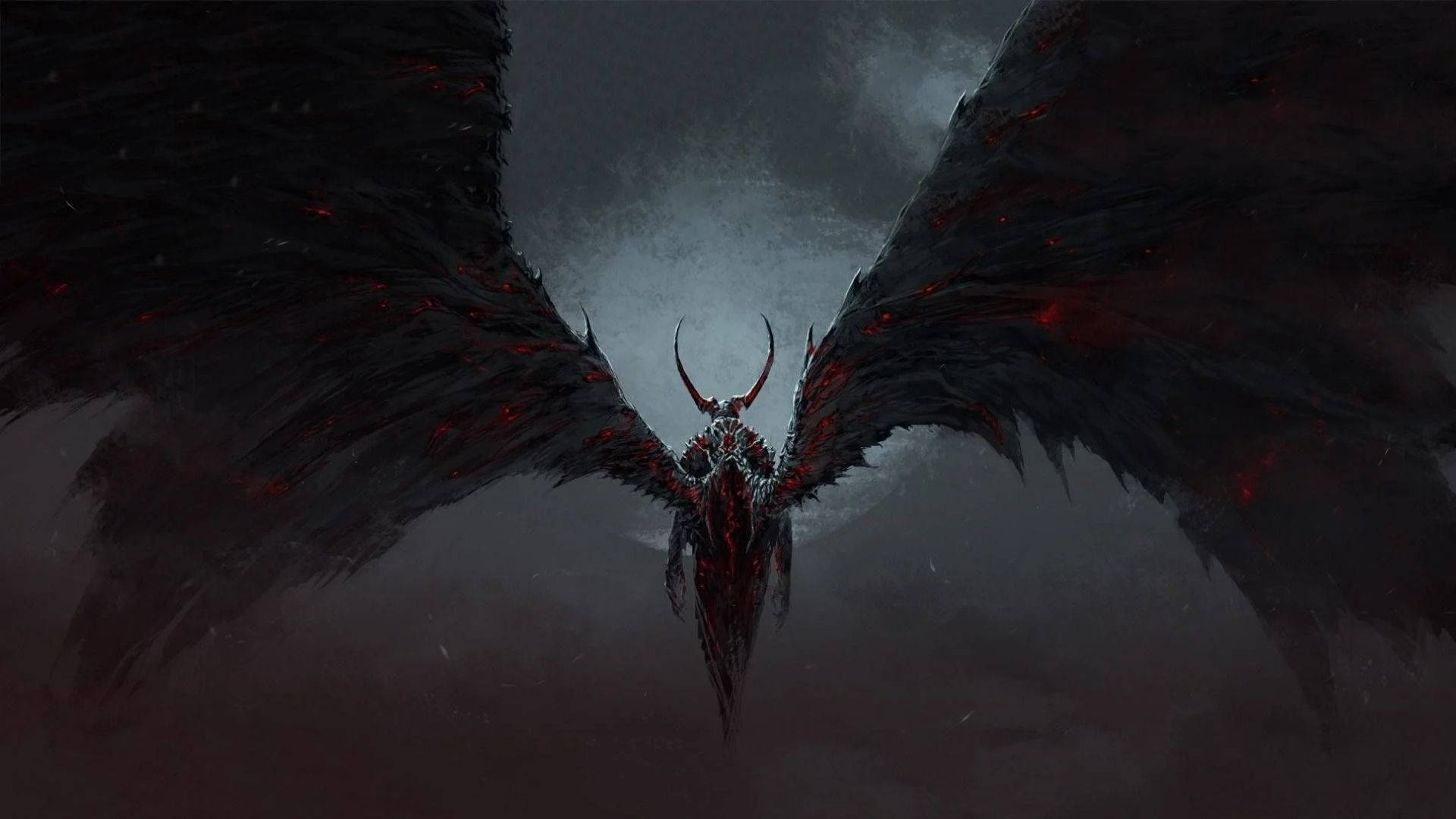 Devil With Outstretched Wings
