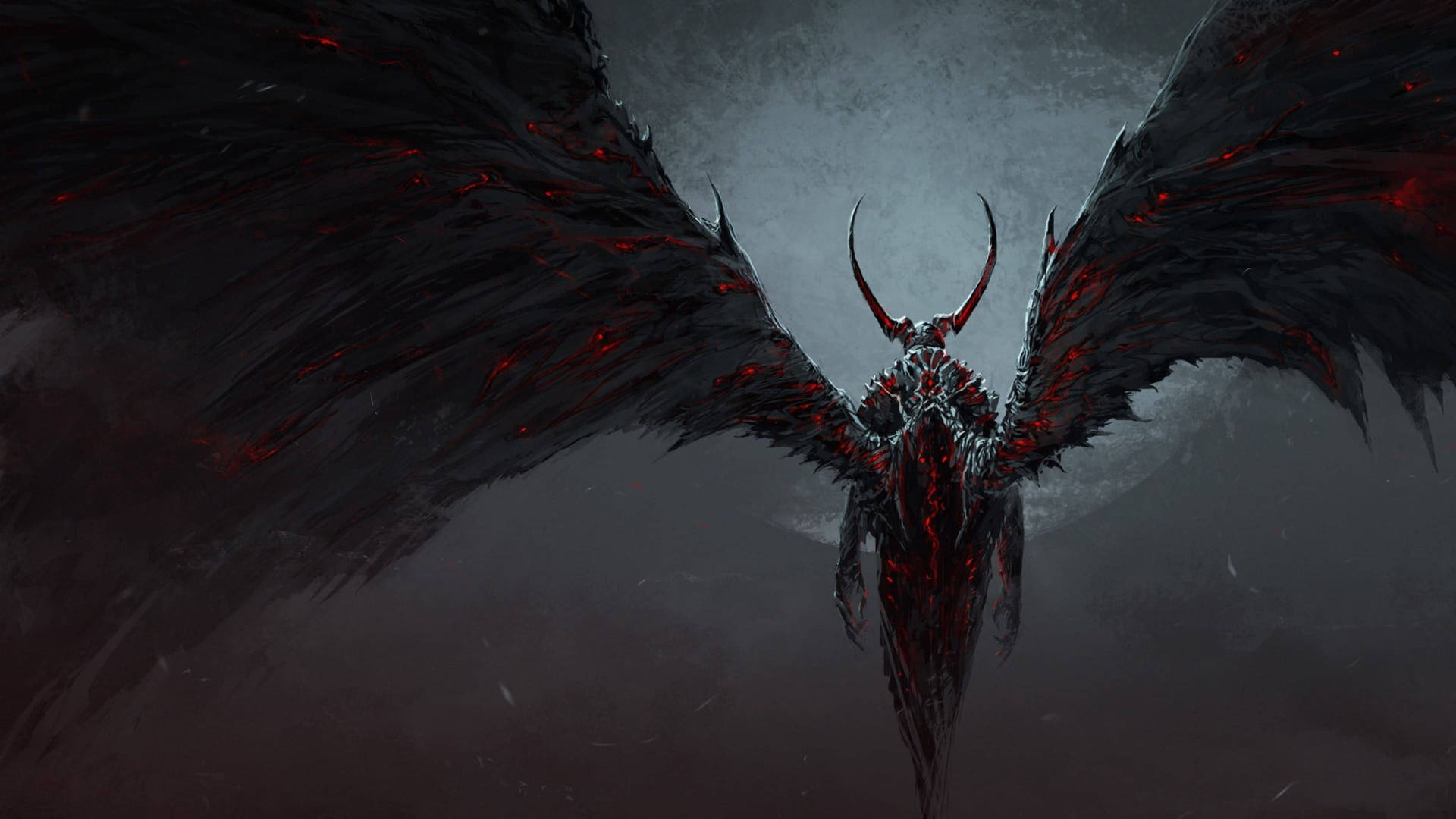 Devil With Wings Background