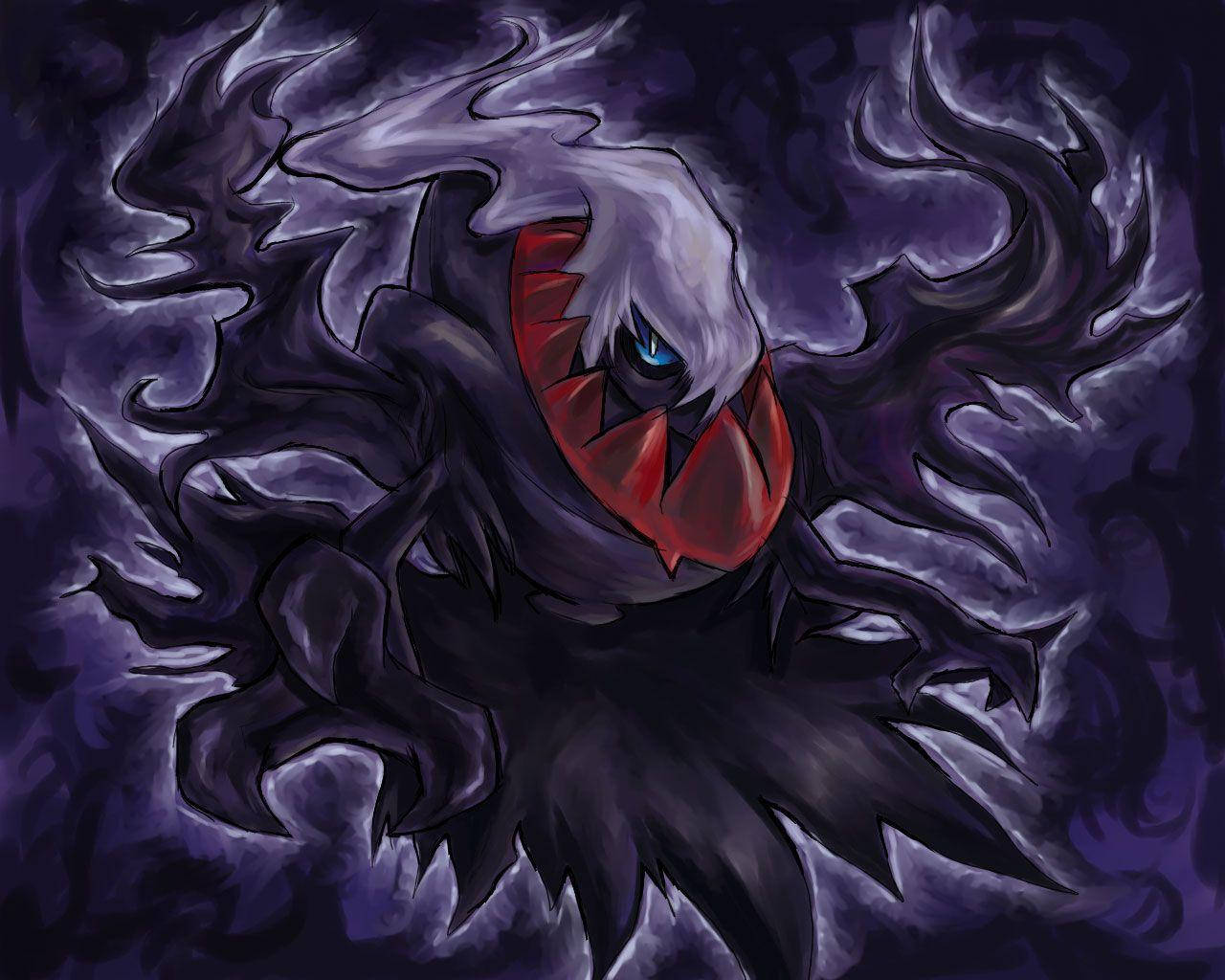 Devilish Darkrai Purple Background