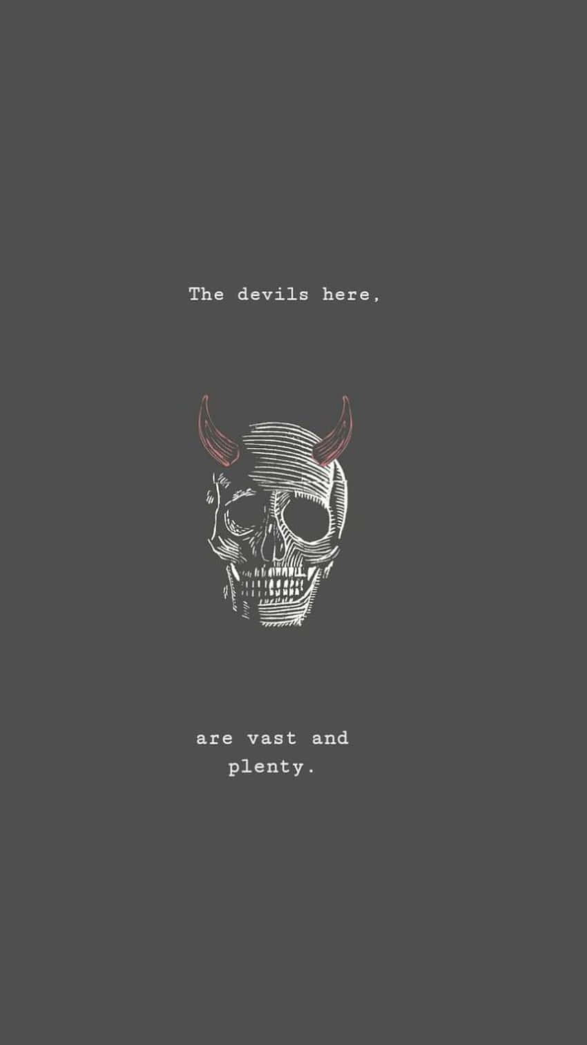 Devils Among Us Skull Artwork Background