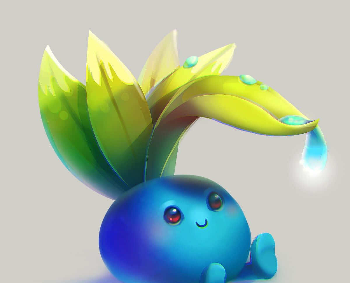 Dew On Oddish Background