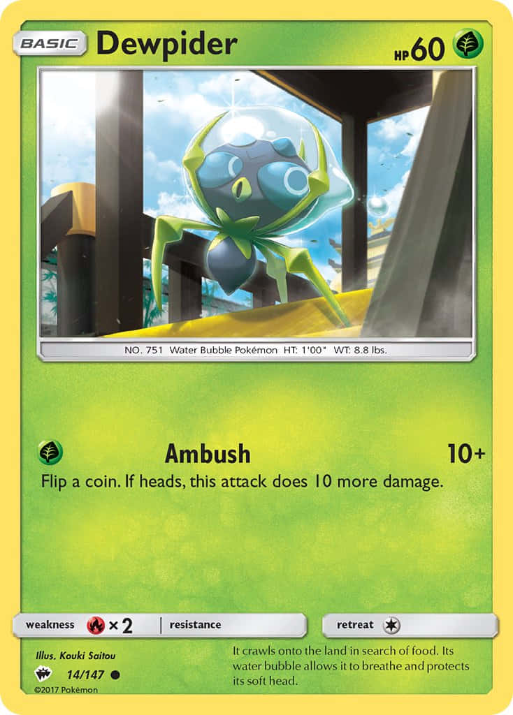 Dewpider Ambush Card Background