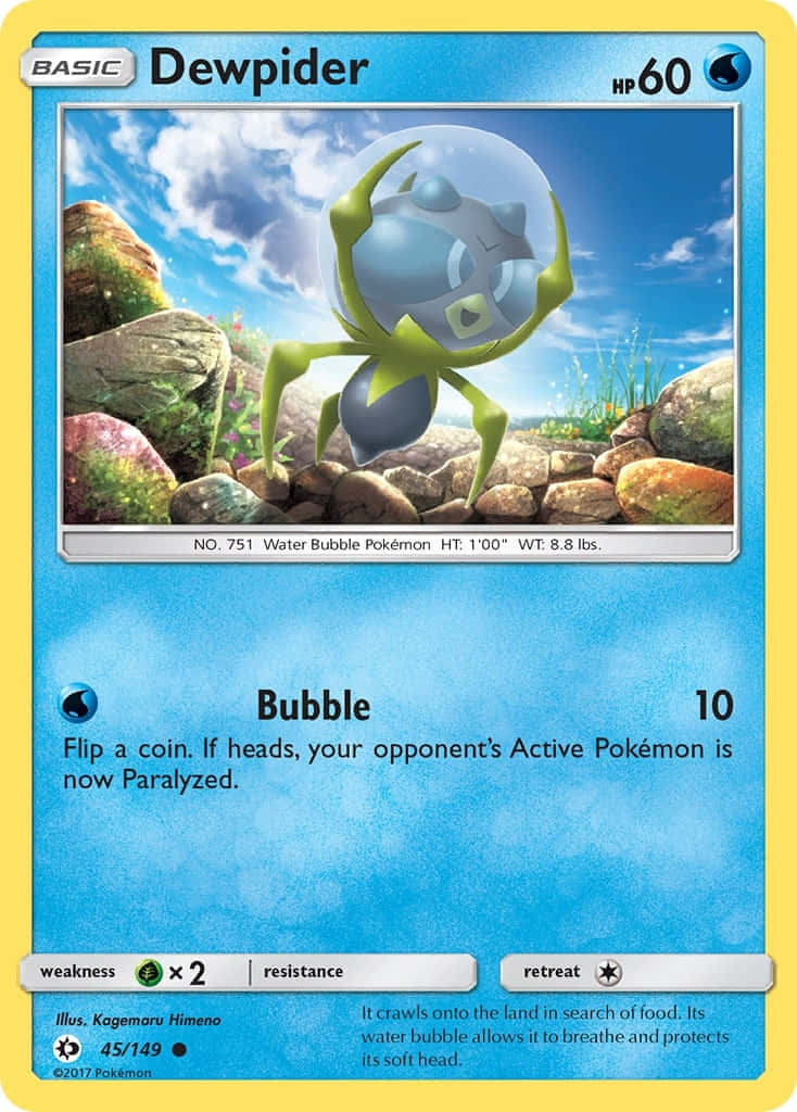 Dewpider Blue Card Background