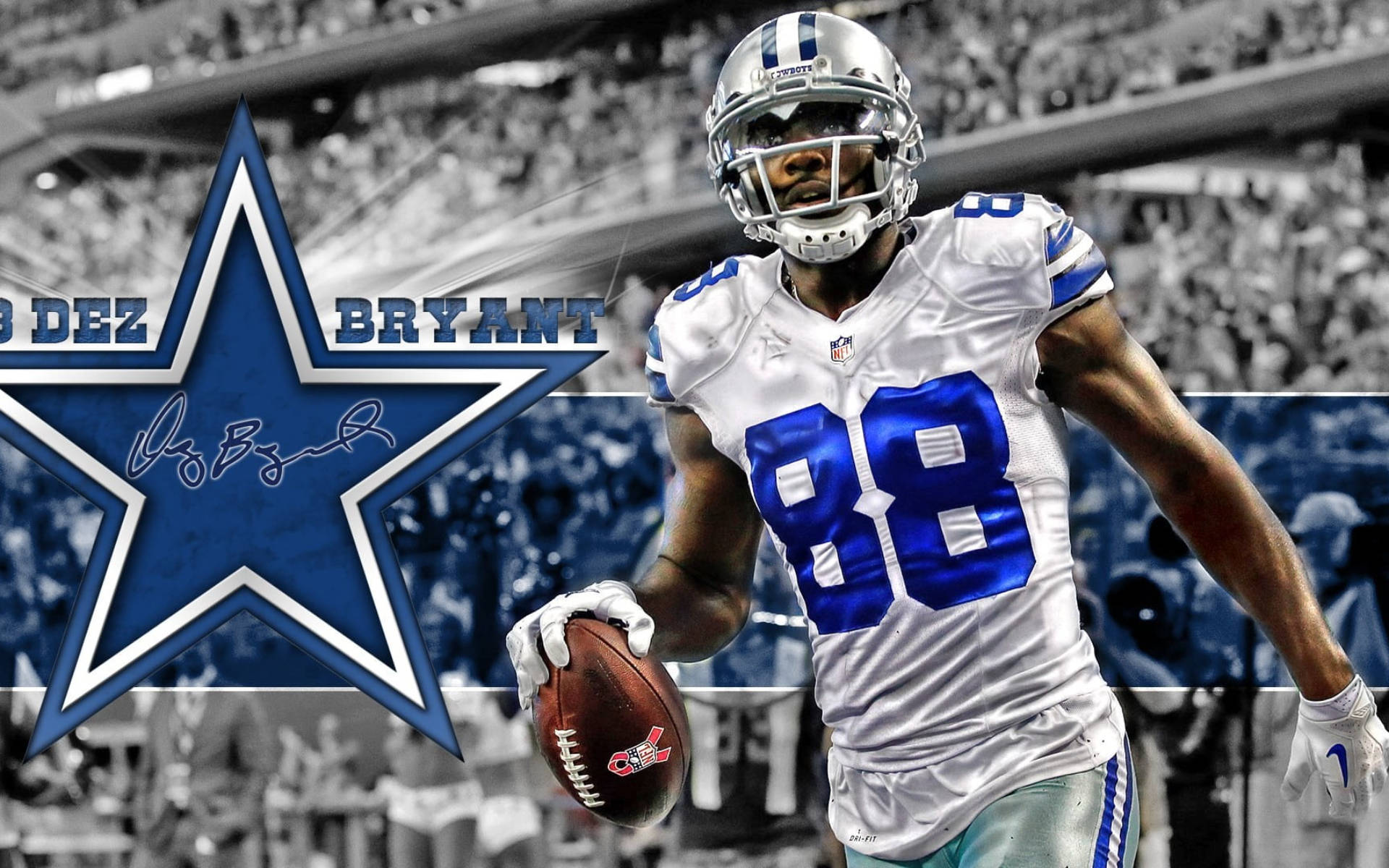 Dez Bryant From The Awesome Dallas Cowboys Background