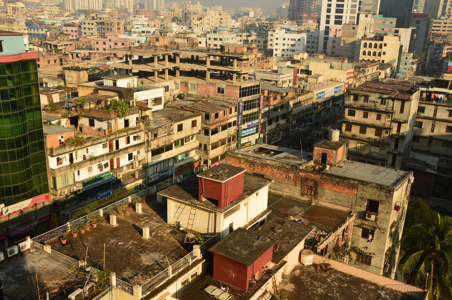 Dhaka On A Sunny Day Background