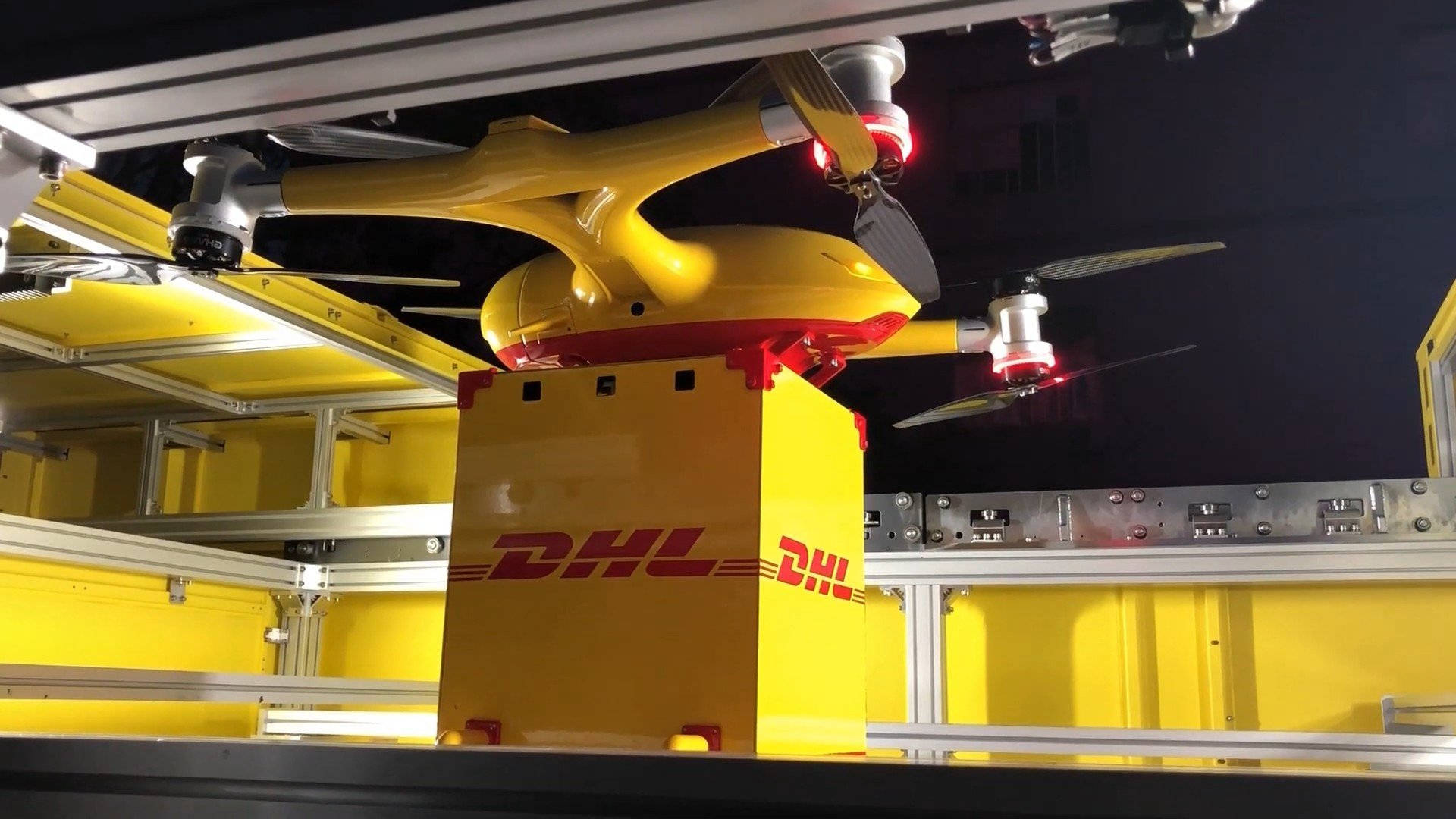 Dhl Delivery Drone Background