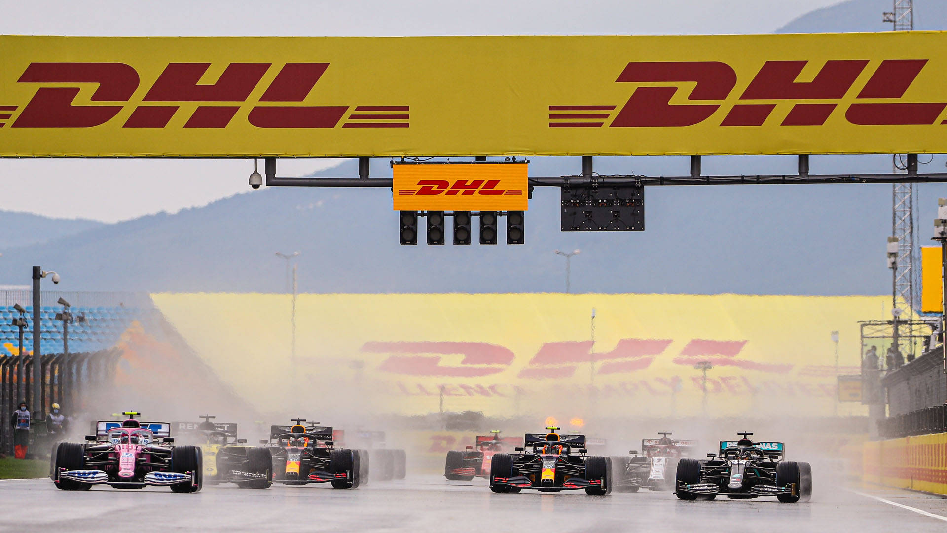 Dhl Formula One Racing Background