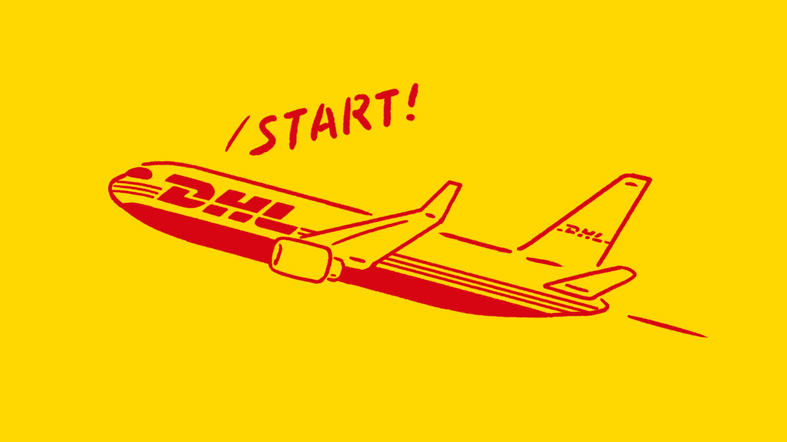 Dhl Graphic Drawing Background