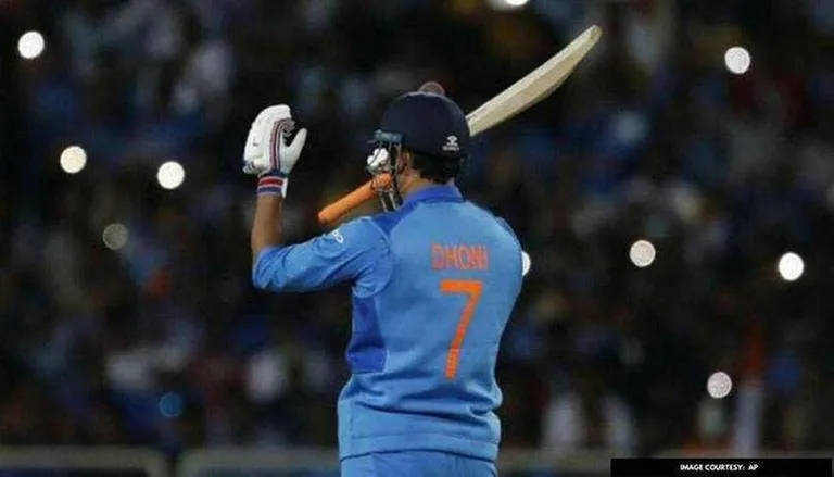 Dhoni 7 Holding His Bat Background