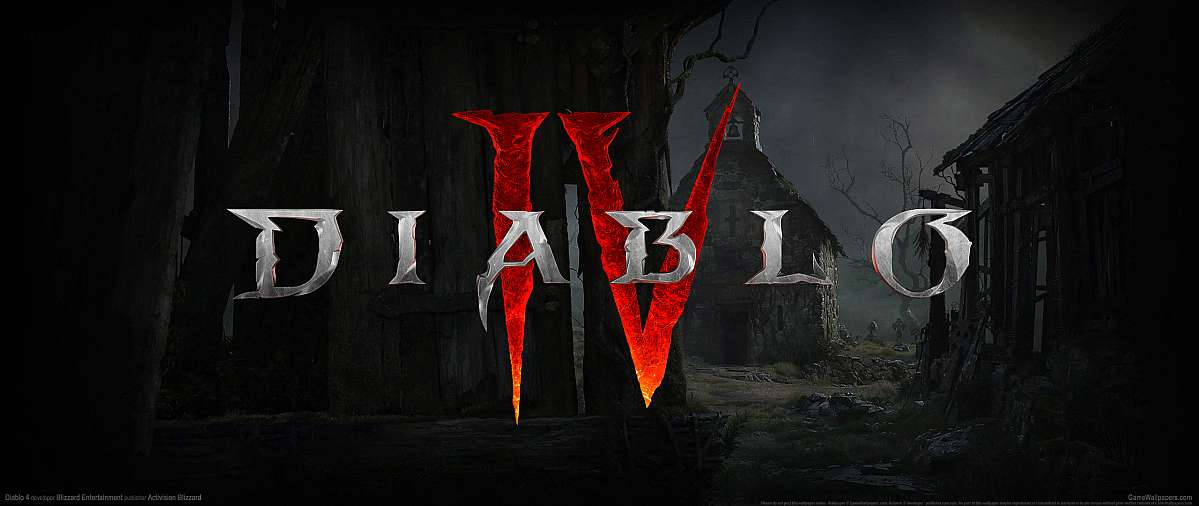 Diablo 4 Church View Logo Background