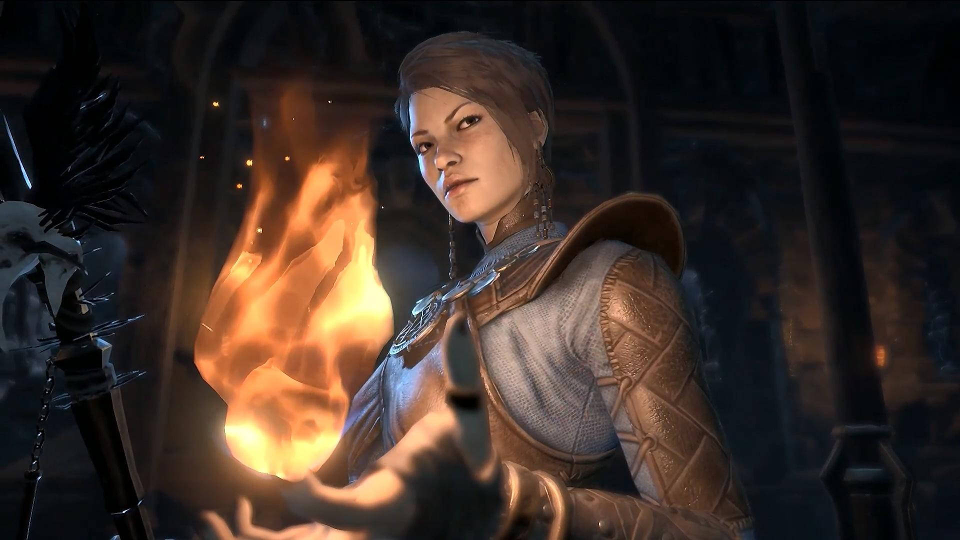 Diablo 4 Sorceress With Fireball