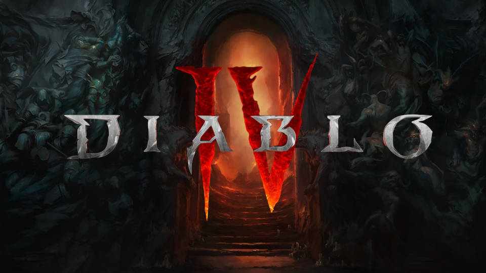 Diablo 4 Video Game Logo Background