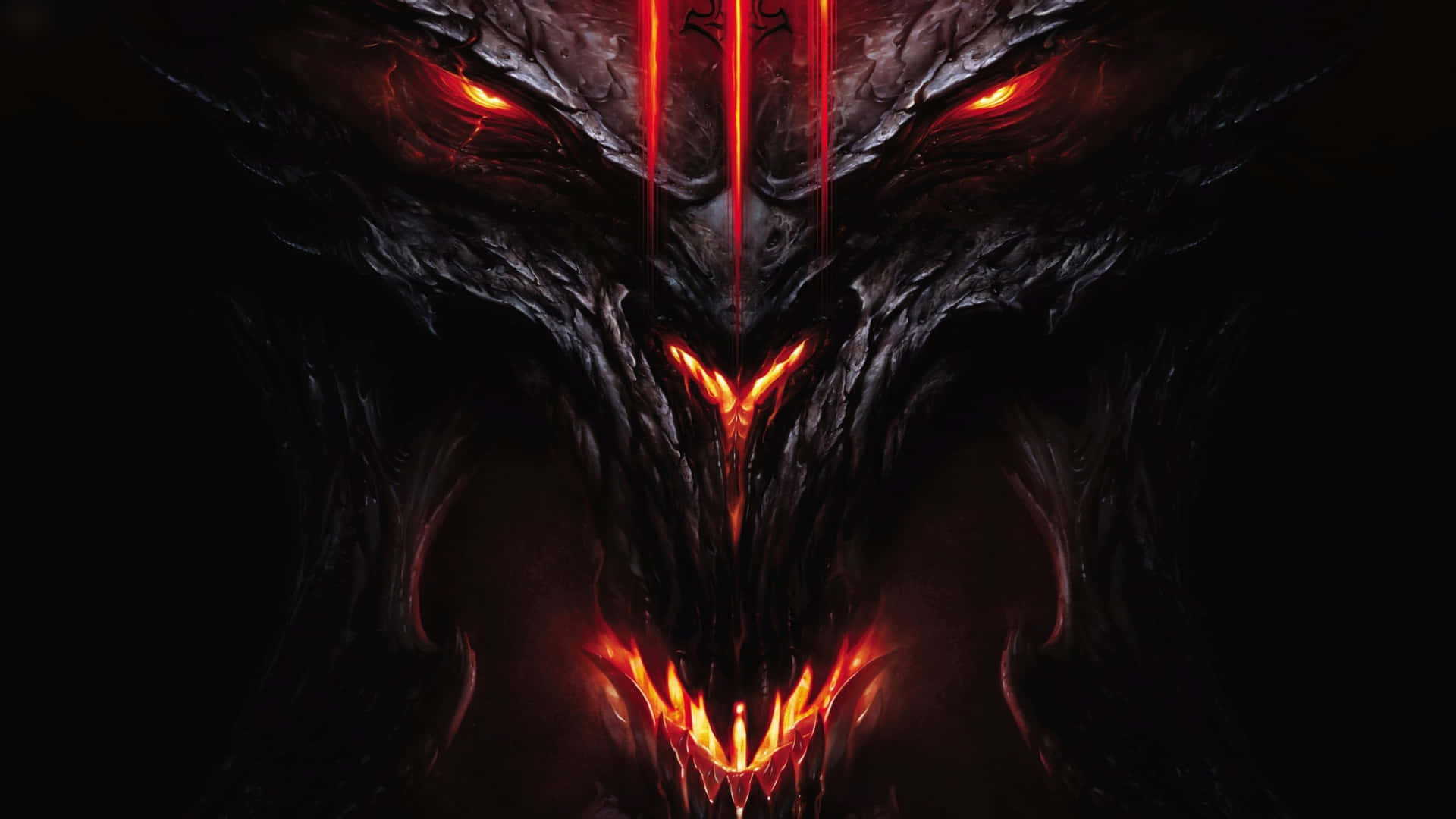 Diablo 4k Black Dragon Face Background