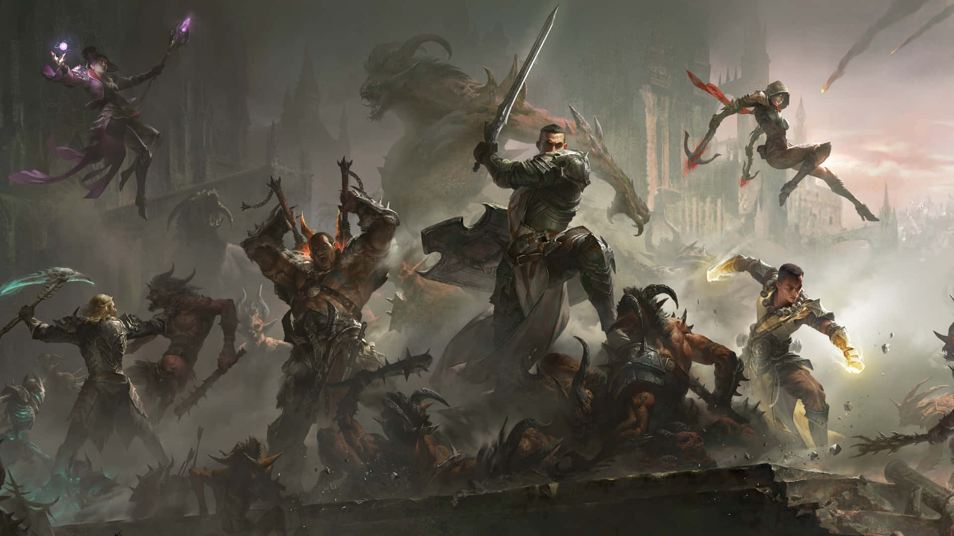 Diablo Immortal Fighting Background
