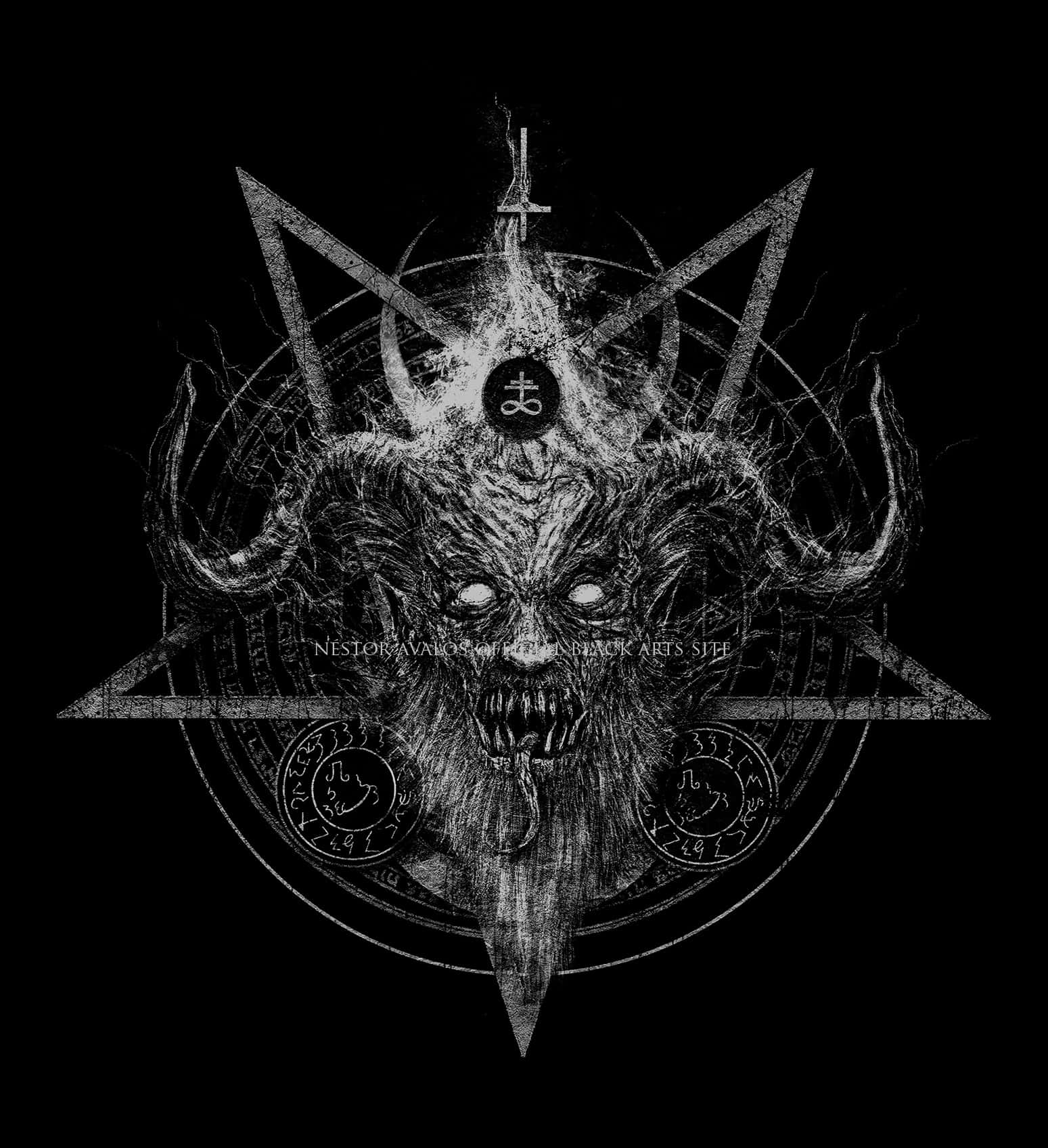 Diabolical Scary Face [wallpaper] Background