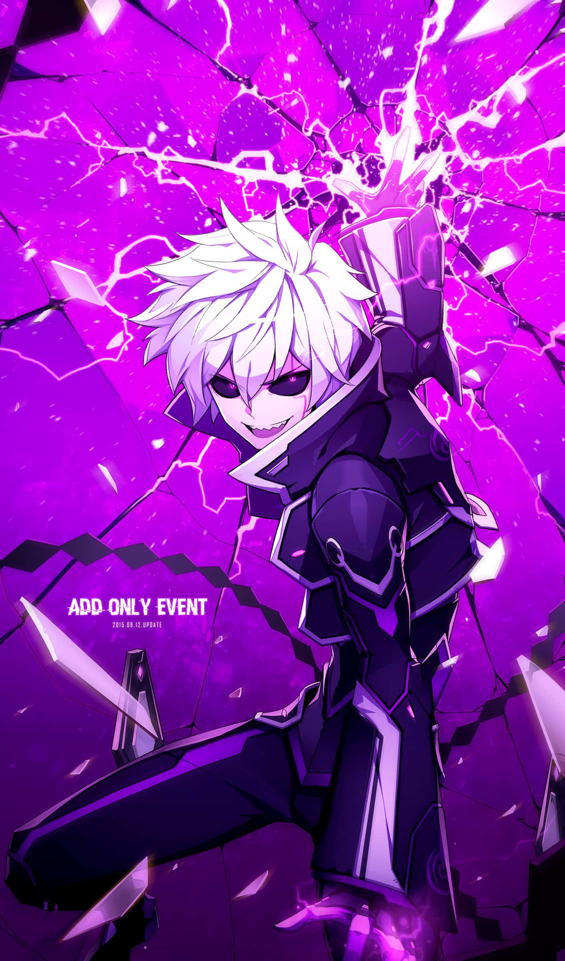Diabolical White-haired Boy [wallpaper] Background