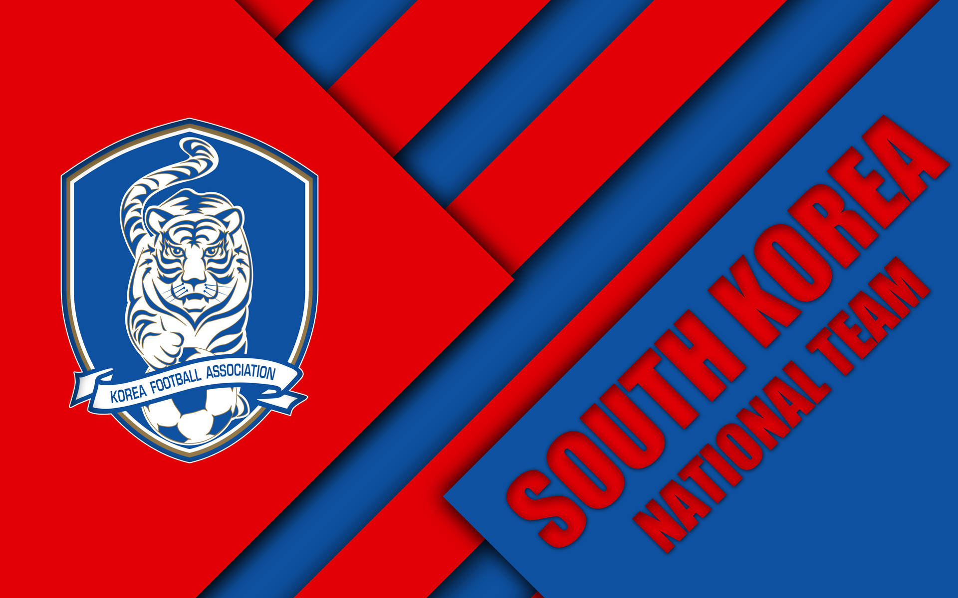Diagonal Layout South Korea Football Background