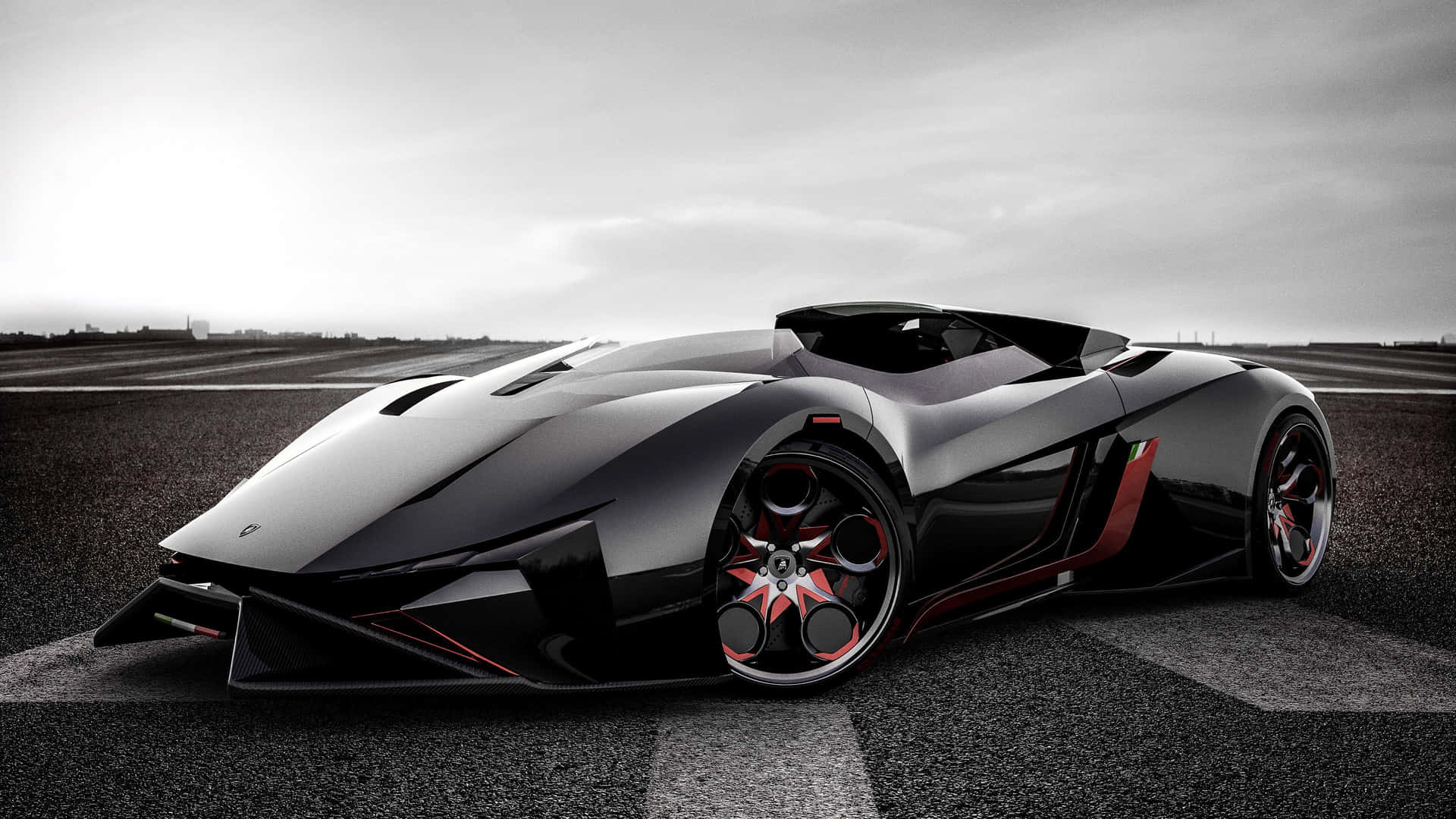 Diamond Car Black 2017 Lamborghini Aventador Background