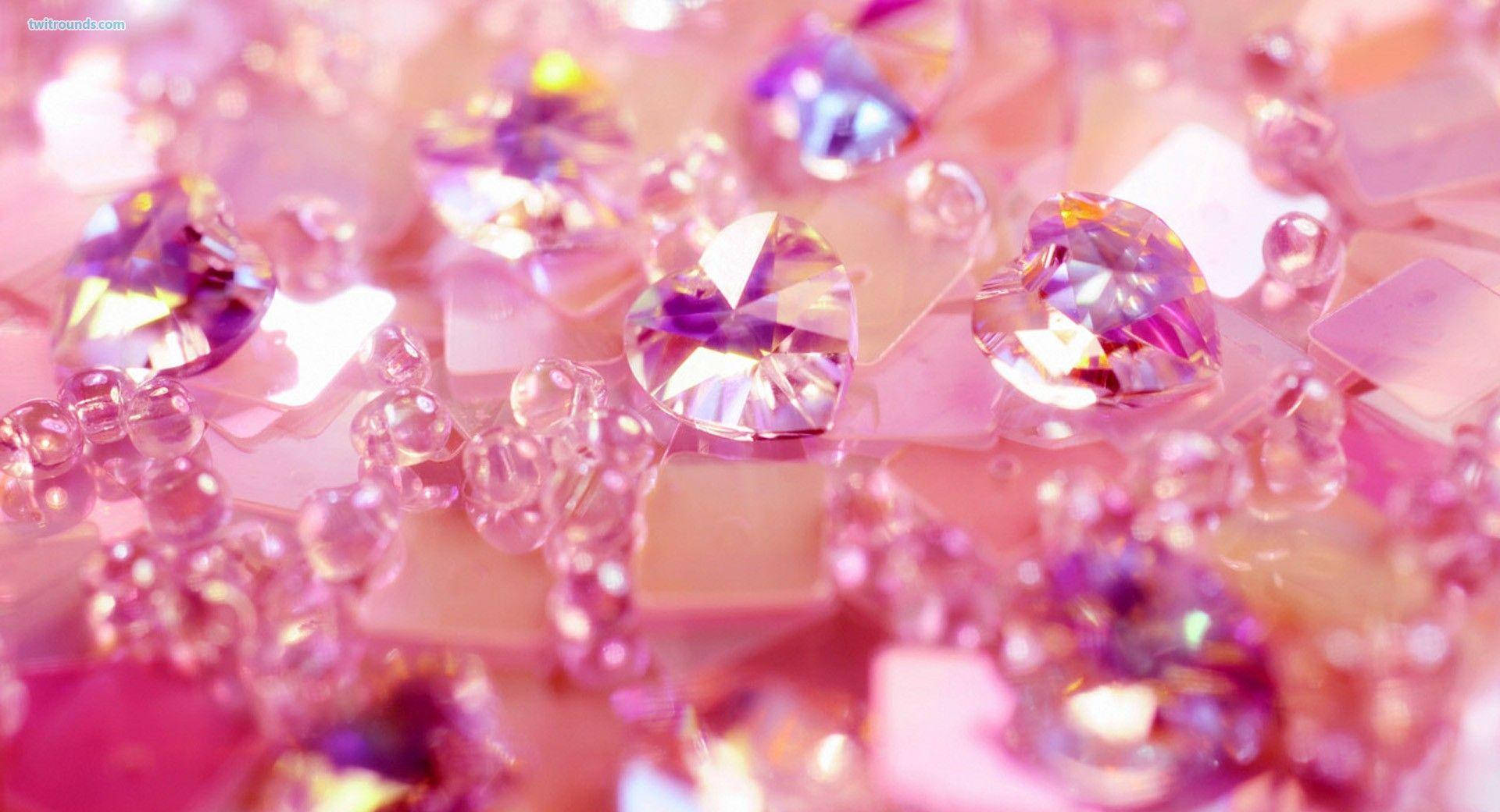Diamond Crystals For Girl Phone Theme Background