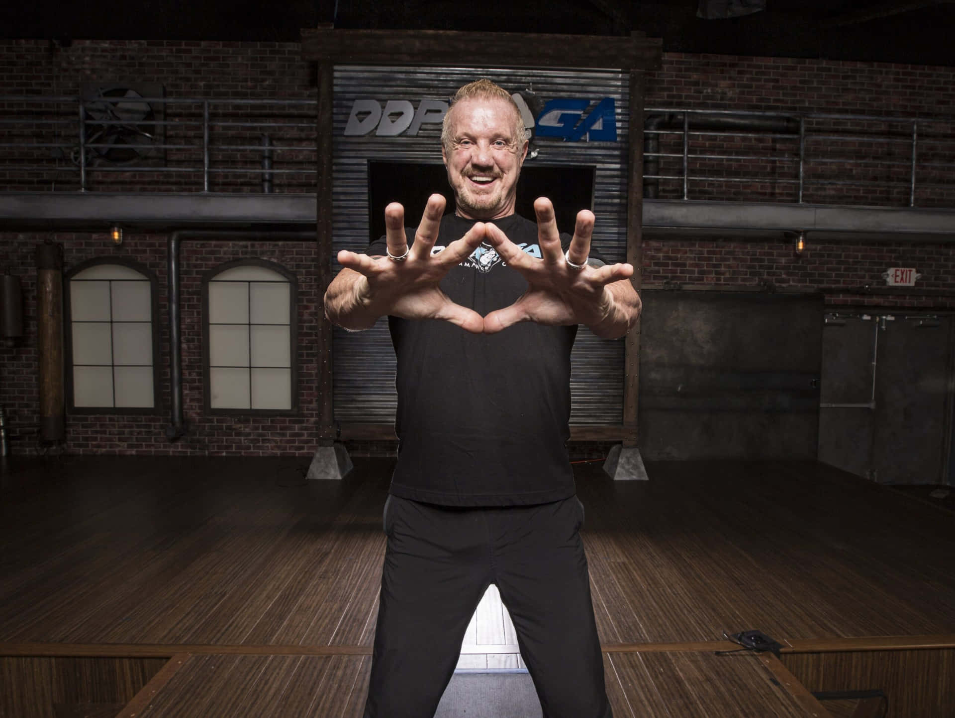 Diamond Dallas Page Hand Gesture Background