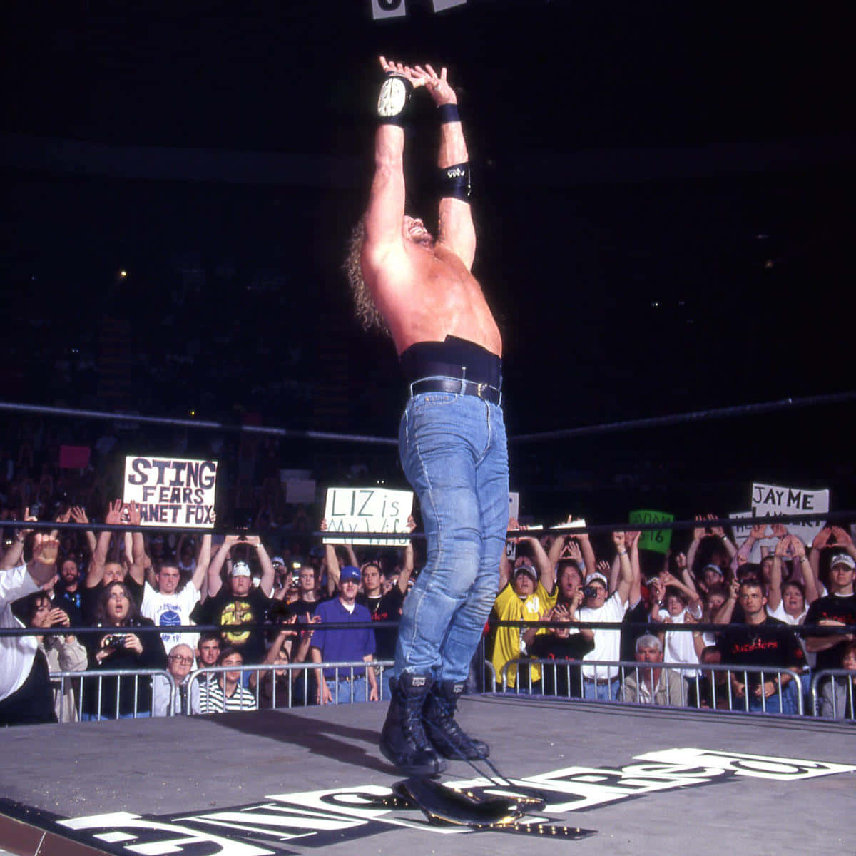 Diamond Dallas Page Wrestler Hand Sign Background