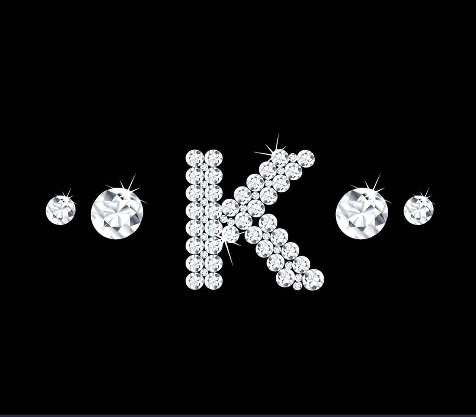 Diamond Letter K Background