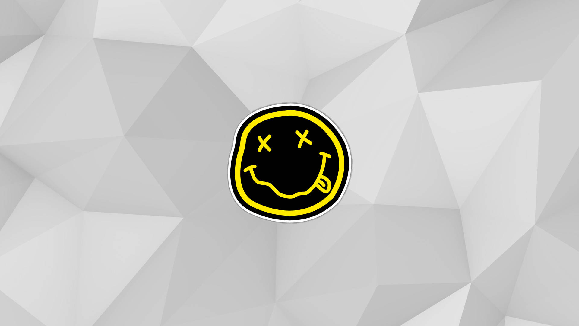 Diamond-patterned Nirvana 4k Logo Background