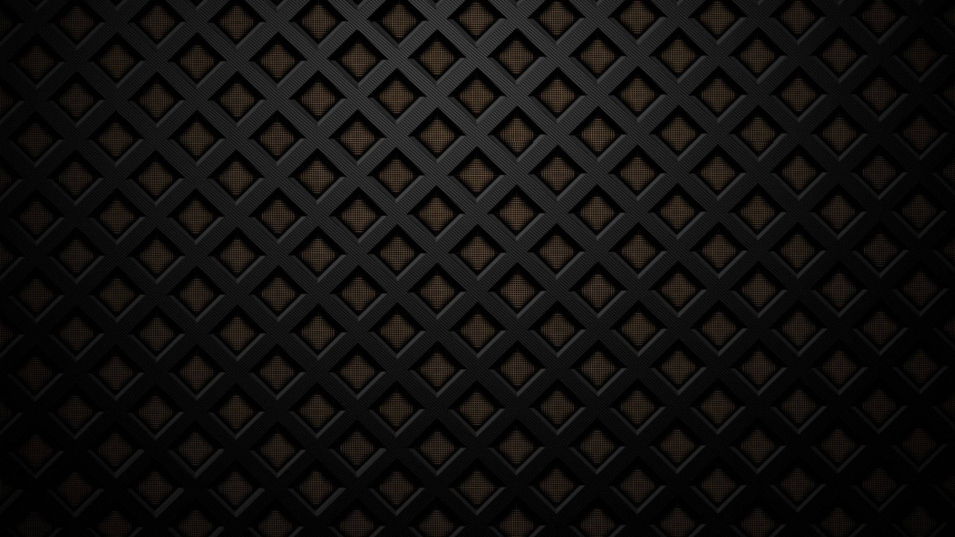 Diamond Patterns In Black 3d Background
