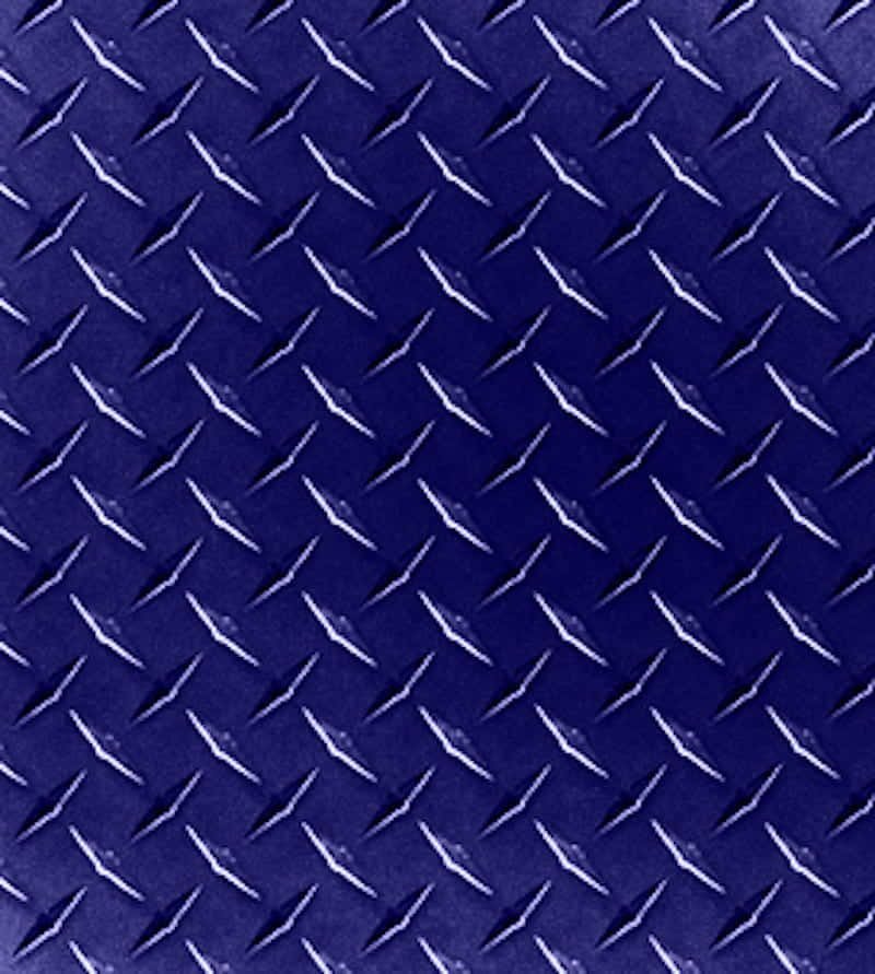 Diamond Plate Blue Metal Design Background