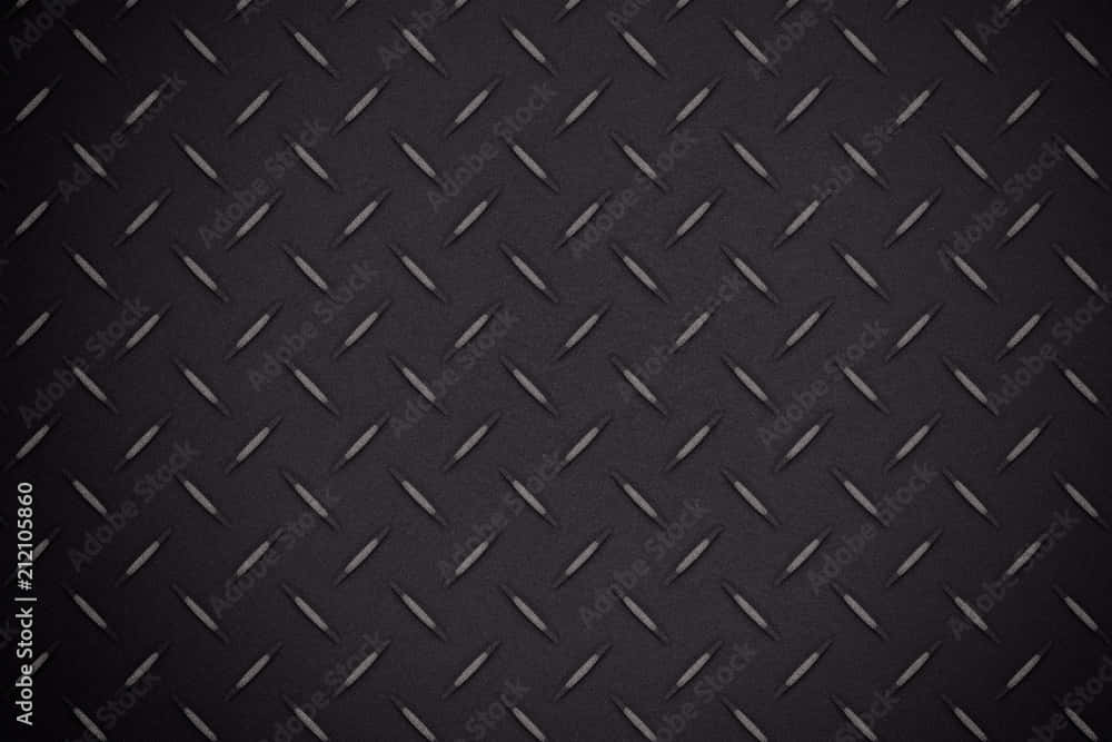 Diamond Plate Pattern On Black Background Background