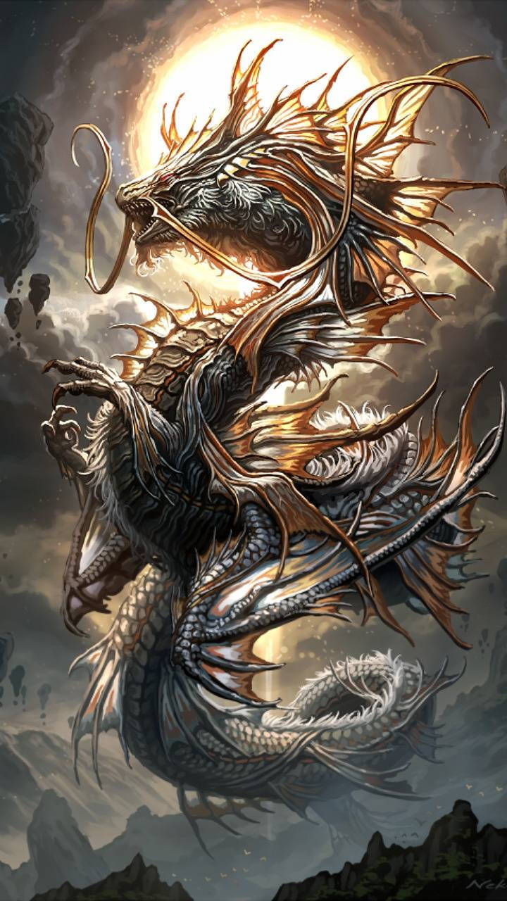 Diamond Really Cool Dragons Painting Background