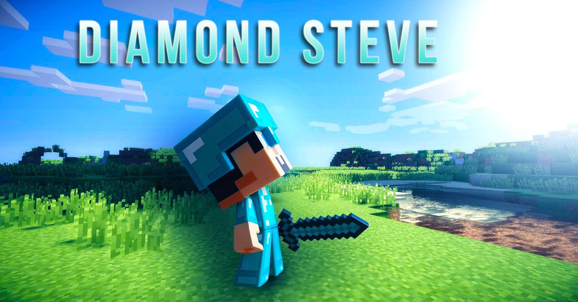 Diamond Steve Cool Minecraft Background