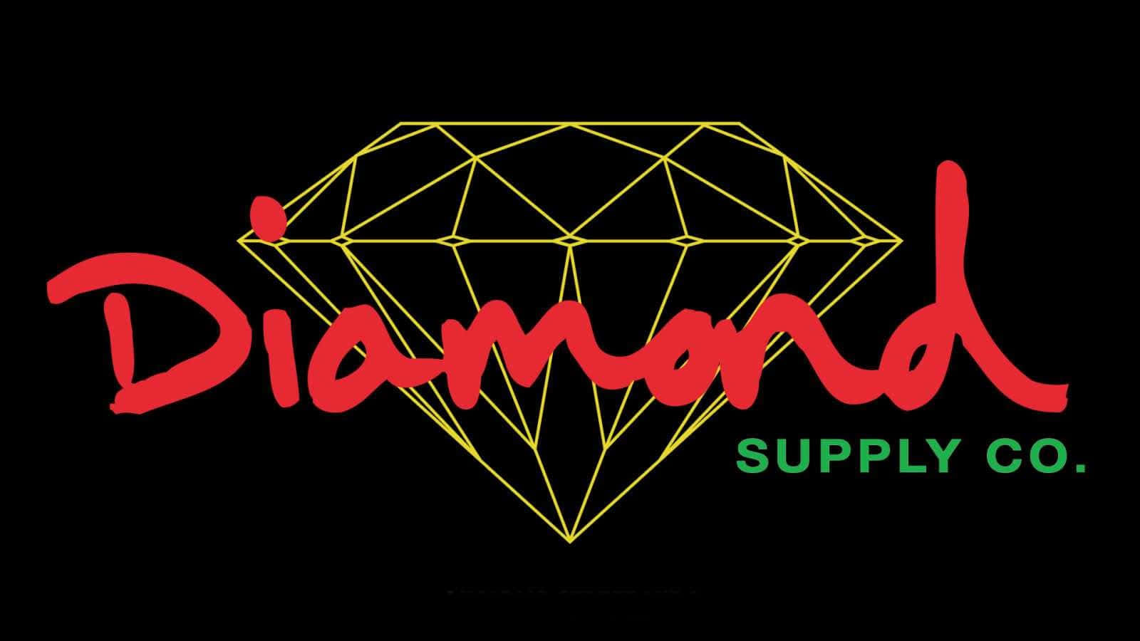 Diamond Supply Co Logo Crimson Wordmark