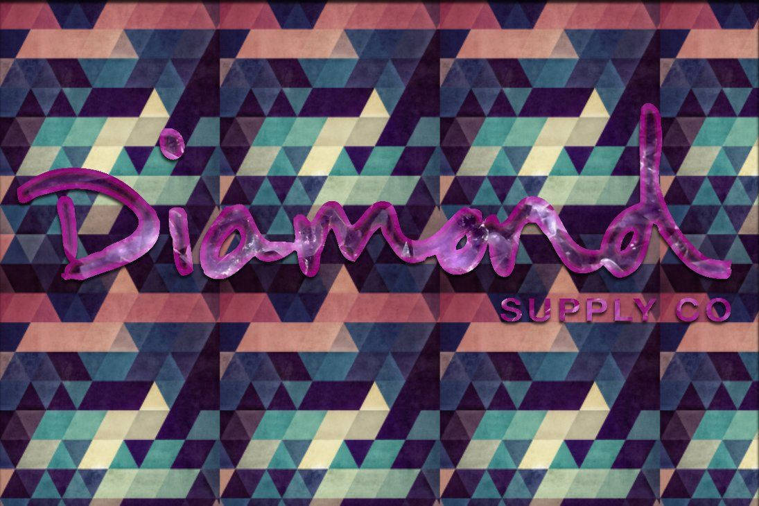 Diamond Supply Co Purple Logo Background