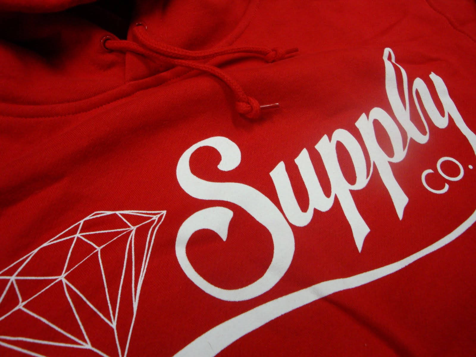 Diamond Supply Co Red Shirt Background