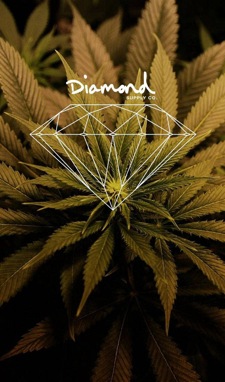 Diamond Weed For Iphone Screens Background