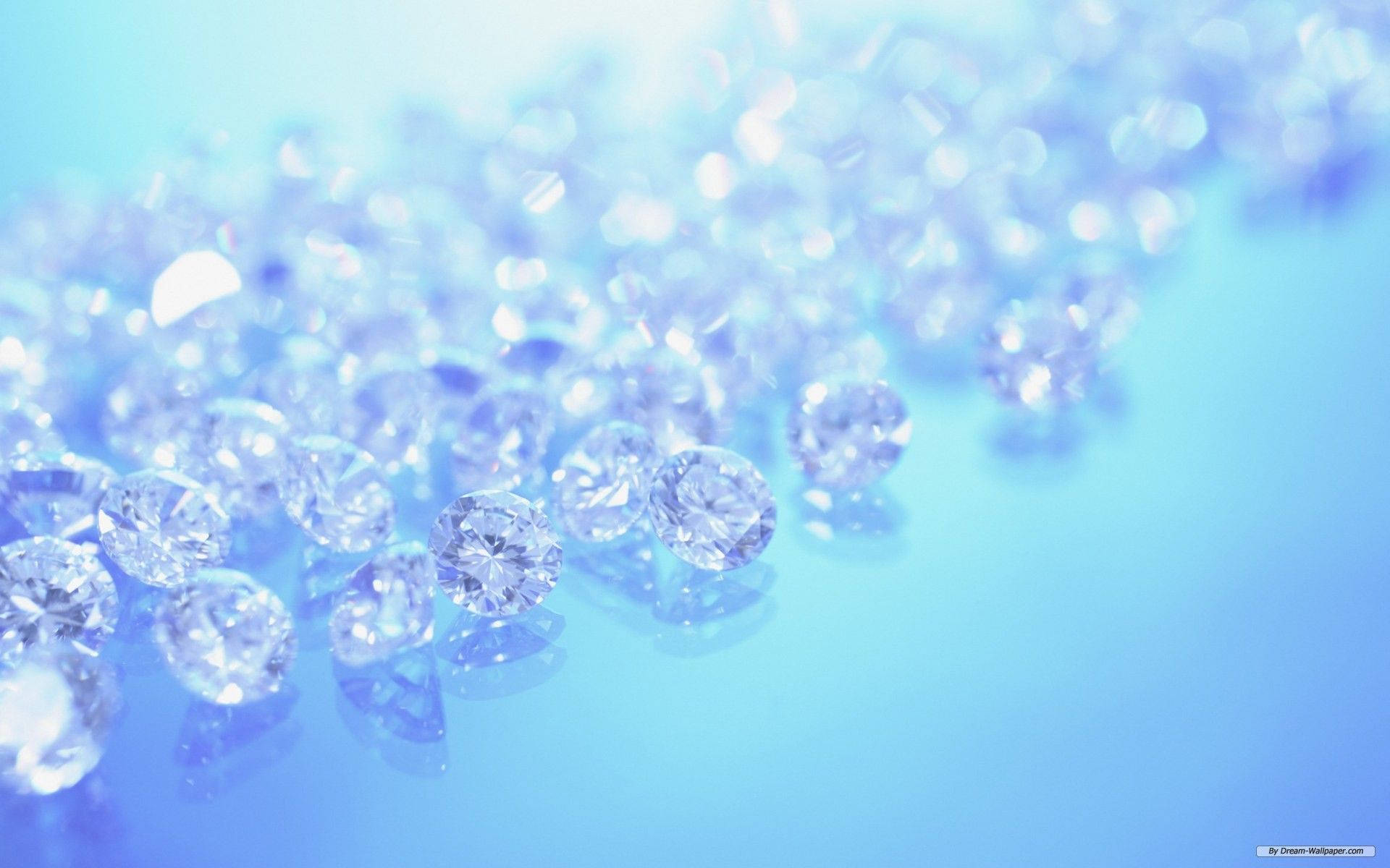 Diamonds On A Blue Background Background