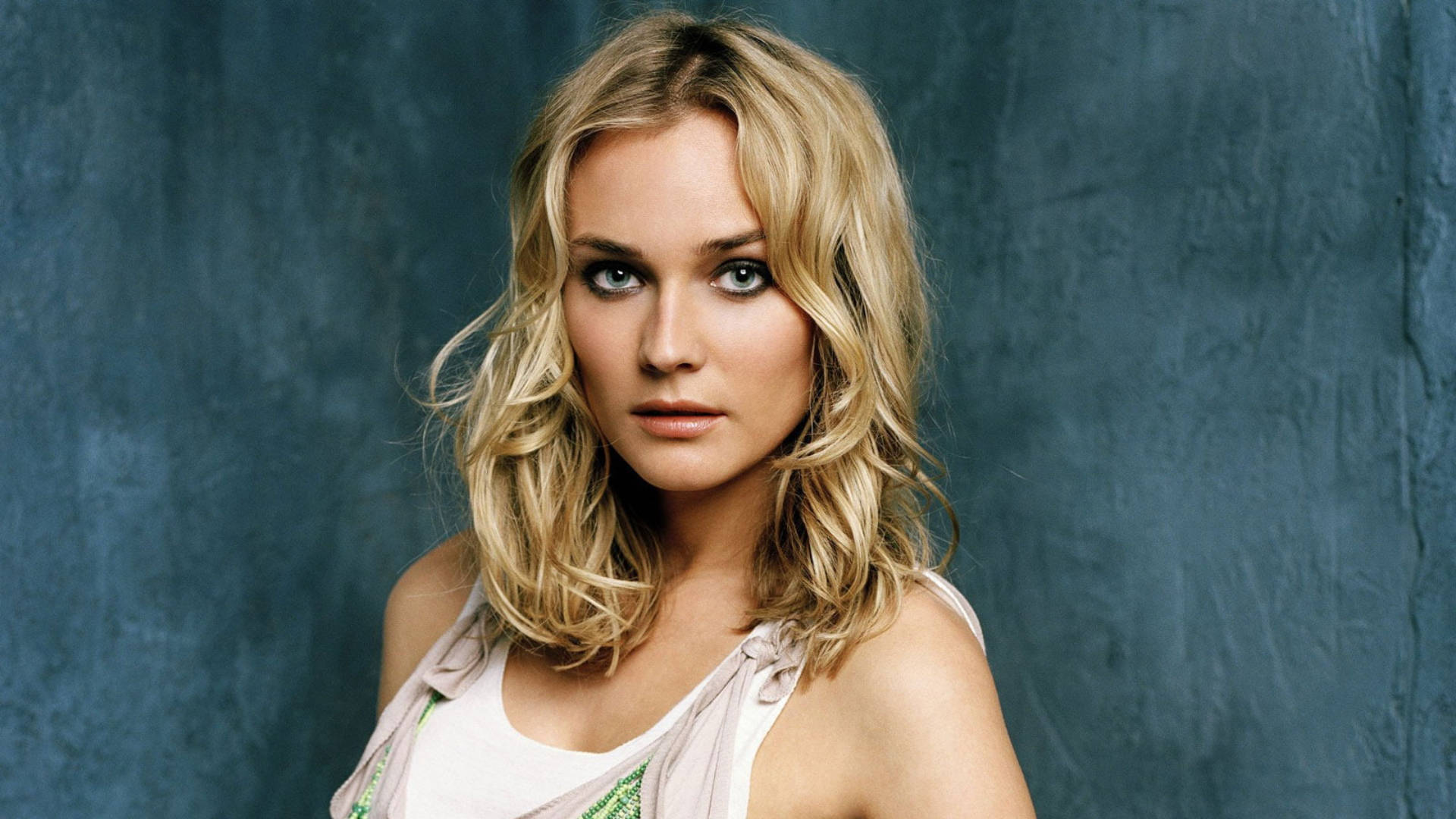 Diane Kruger Stone Wall Background