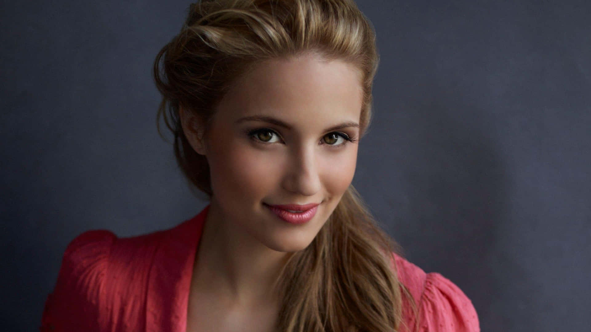 Dianna Agron Elegantly Posing In A Photoshoot Background