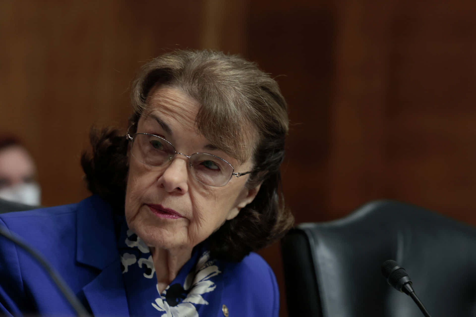 Dianne Feinstein Raising Eyebrow Background
