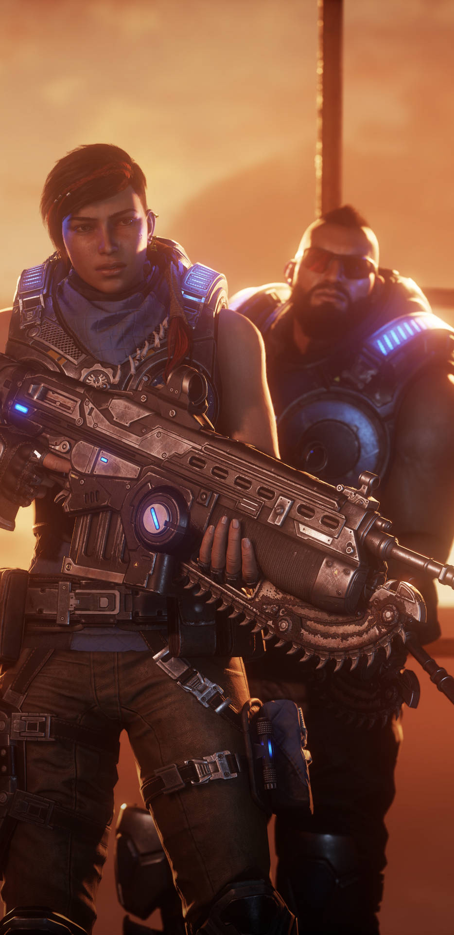 Diaz And Chutani Gears 5 Phone Background