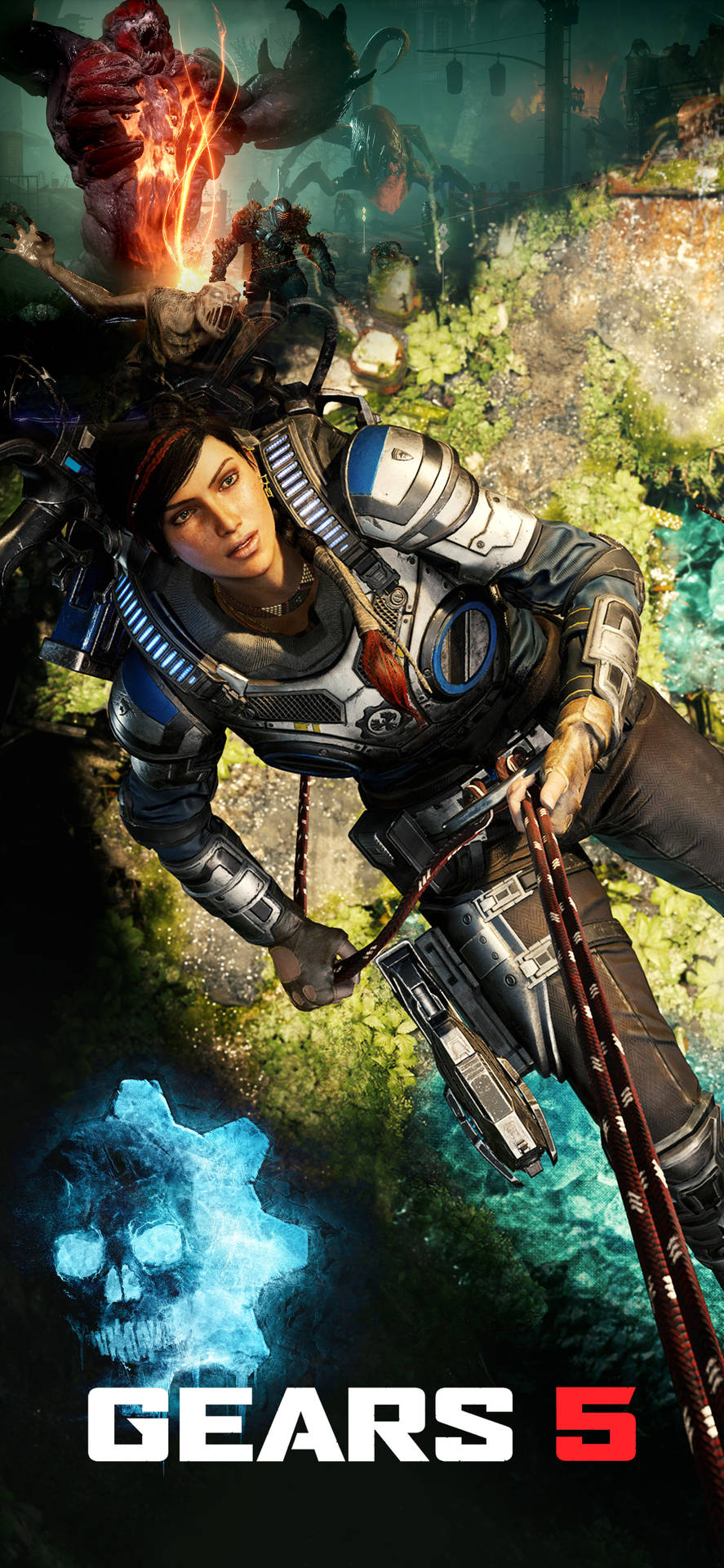 Diaz Of Gears 5 Iphone Background