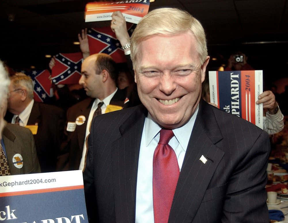 Dick Gephardt Smiling Background