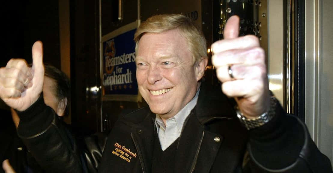 Dick Gephardt Thumbs Up Background