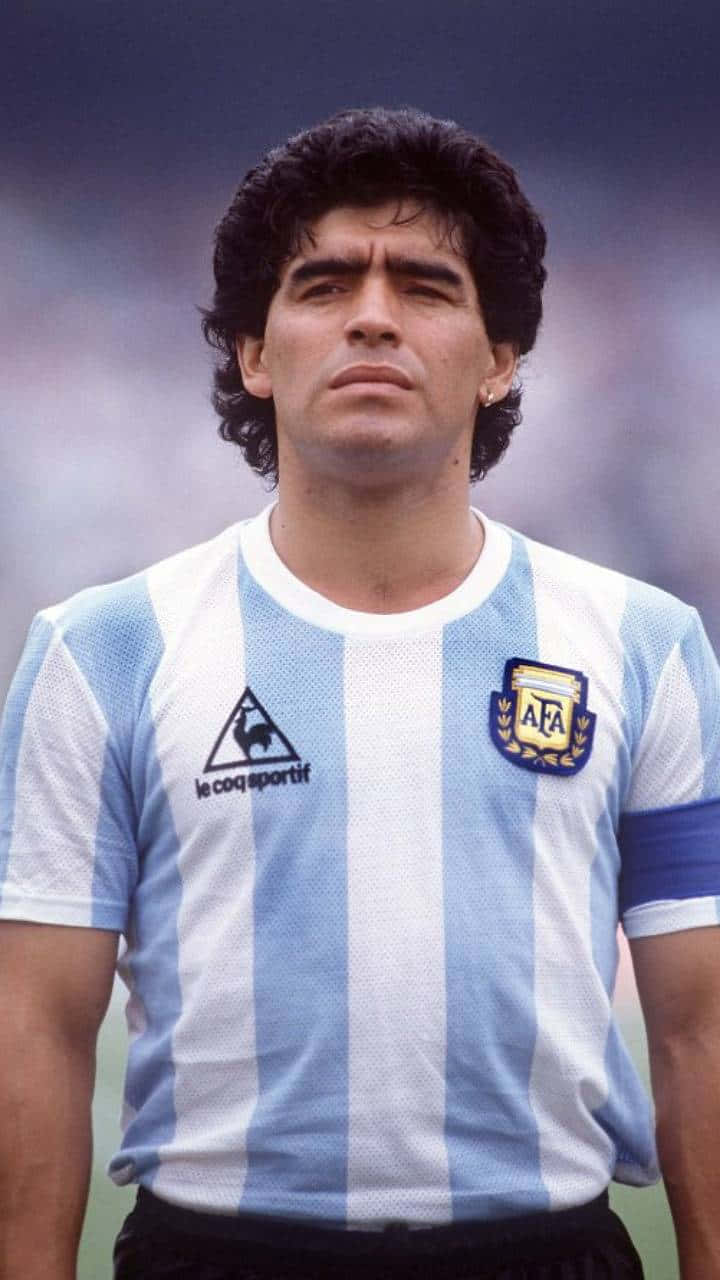 Diego Maradona Football Profile Photography Background