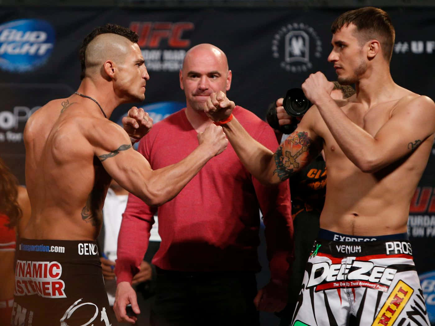 Diego Sanchez Against Myles Jury Face Off Background