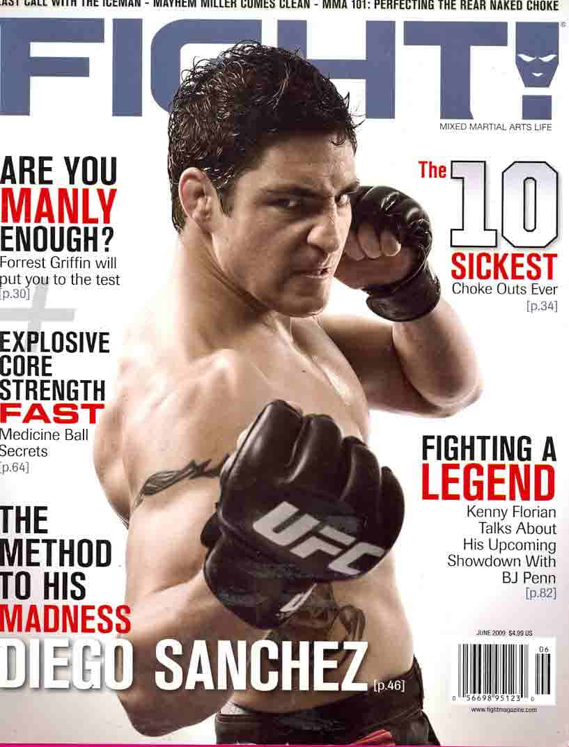 Diego Sanchez Fight Magazine Cover Background