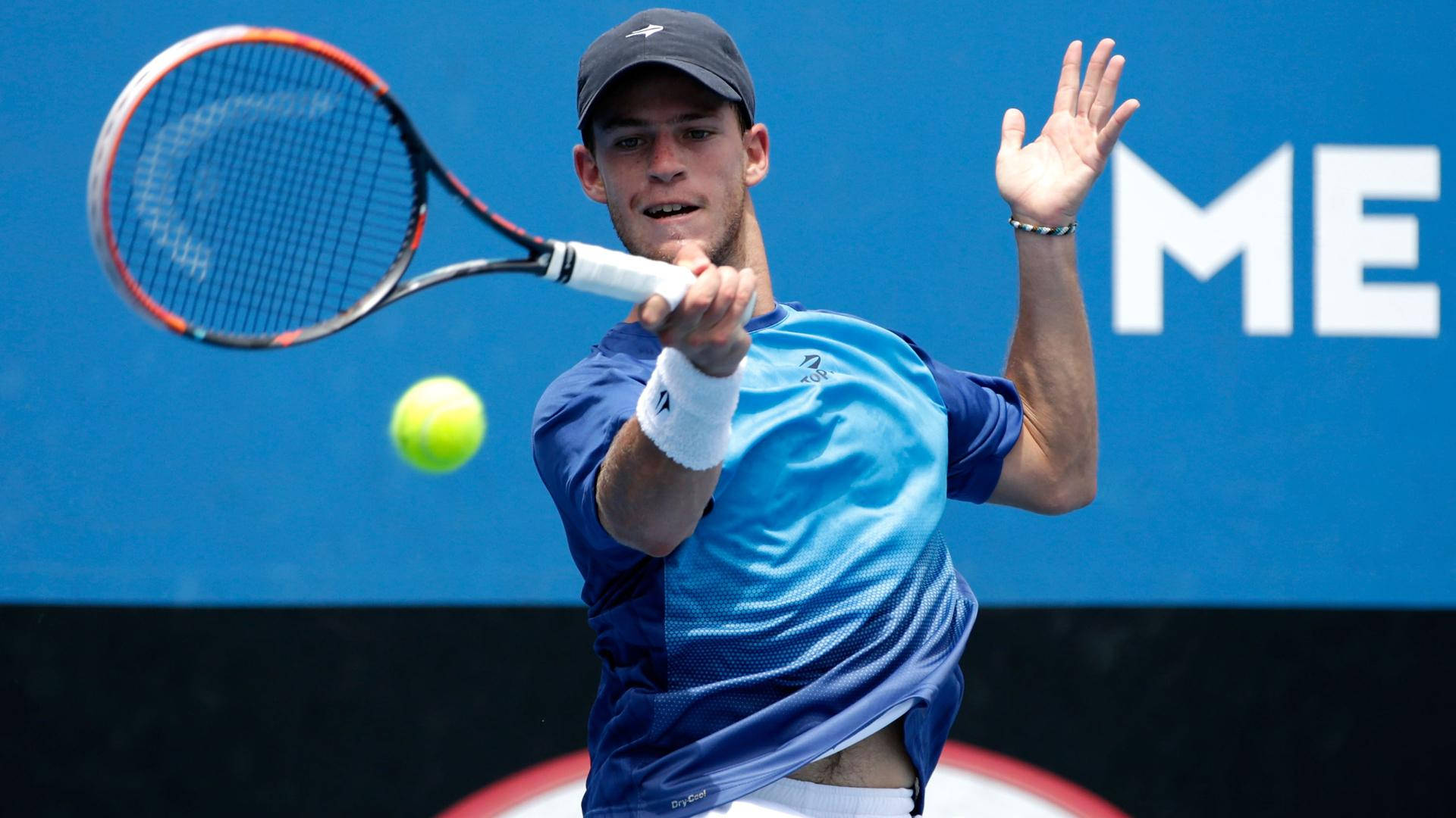 Diego Schwartzman At The Australian Open Background