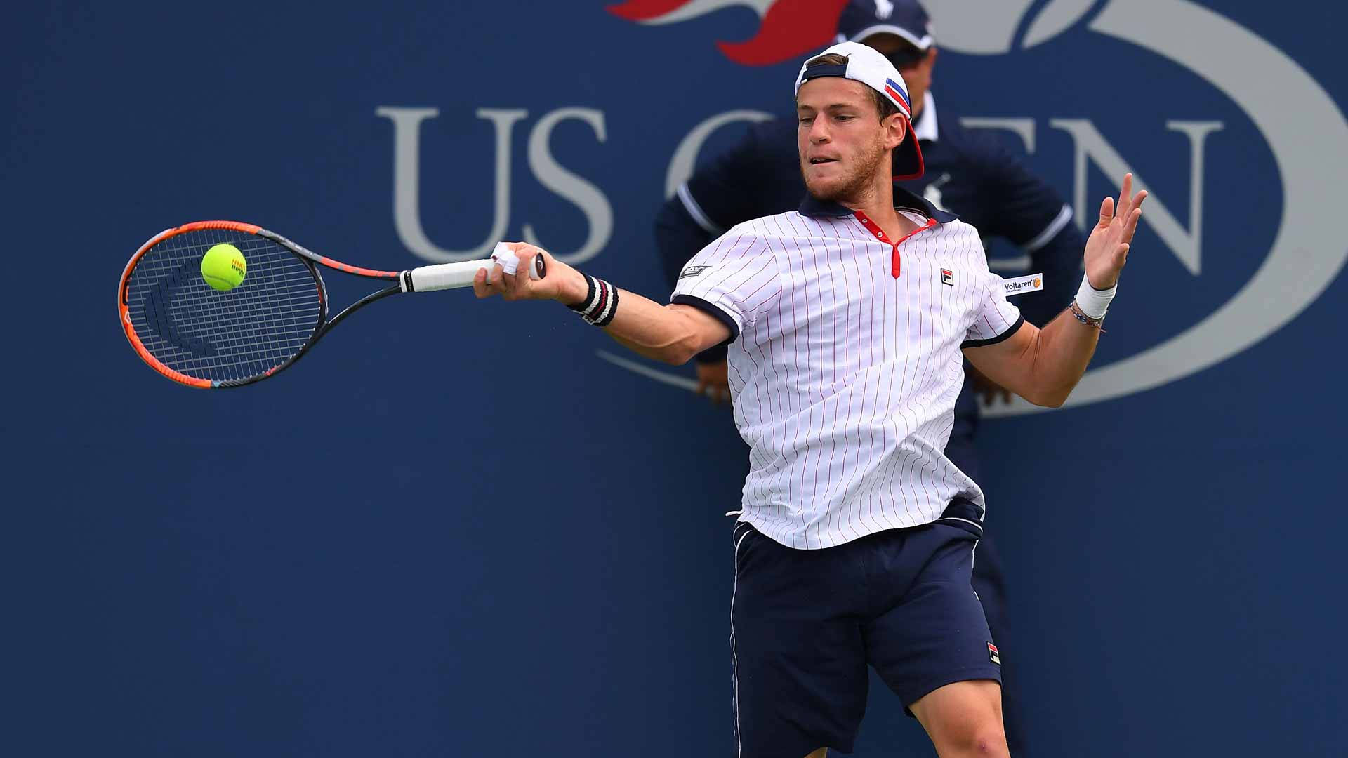 Diego Schwartzman At The Us Open Background